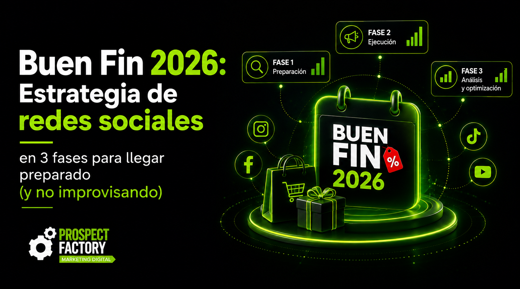 Buen Fin 2026: Estrategia de redes sociales en 3 fases para llegar preparado (y no improvisando)